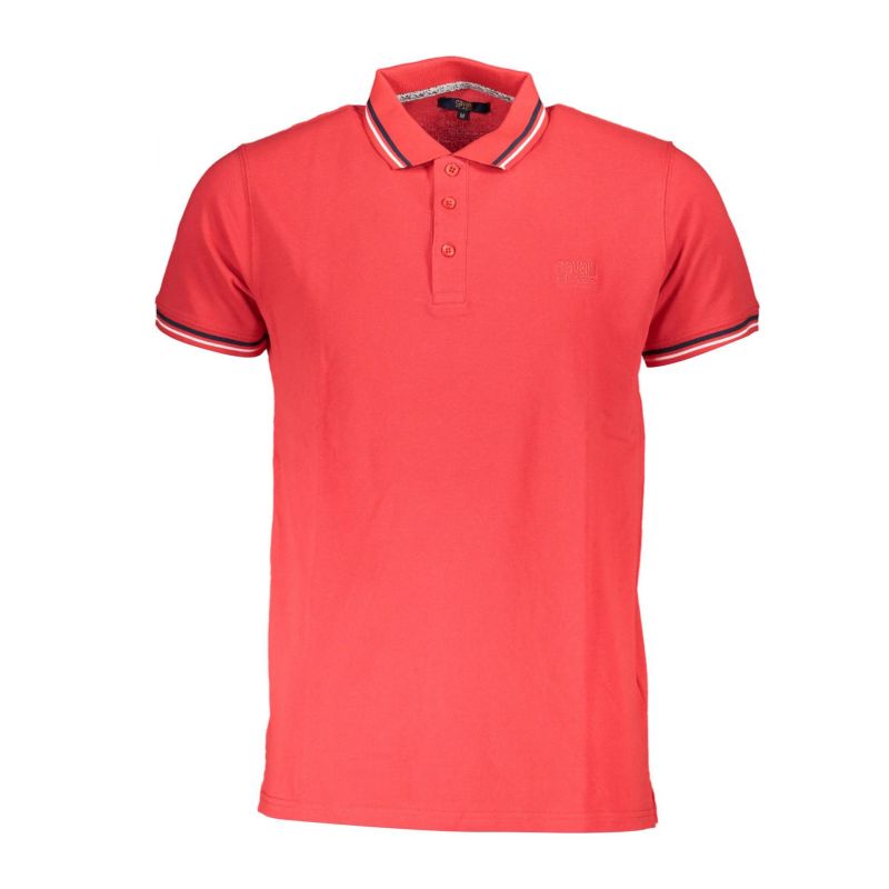 Мъжка поло тениска с къс ръкав , червена CAVALLI CLASS QXT64SKB002_64E5193_ROSSO02000