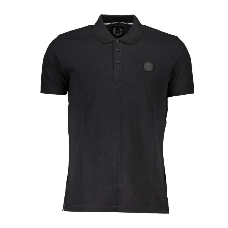 Мъжка поло тениска с къс ръкав , черна GIAN MARCO VENTURI AU00799MARIANO_A0414ED_NEROBLACK