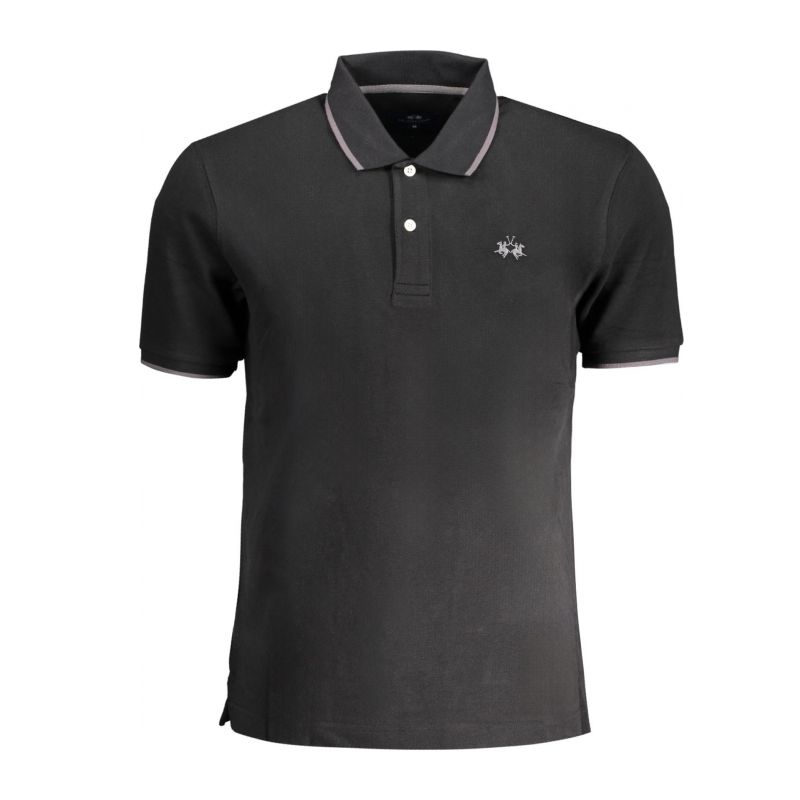 Мъжка поло тениска с къс ръкав , черна LA MARTINA BPMP04PK031_ADD0908_NERO09999