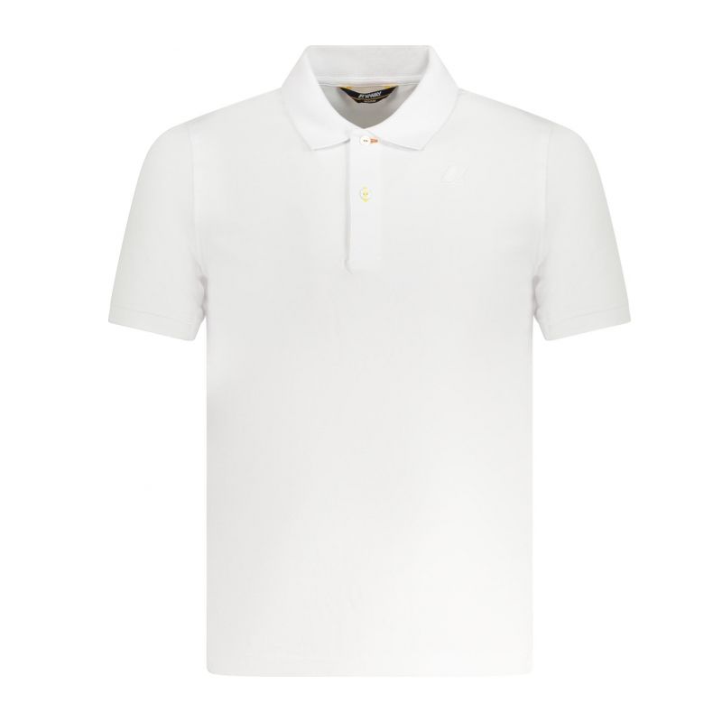 Мъжка поло тениска с къс ръкав k-way, бяла K WAY K1125CWVINNIEPIQUE_BI001