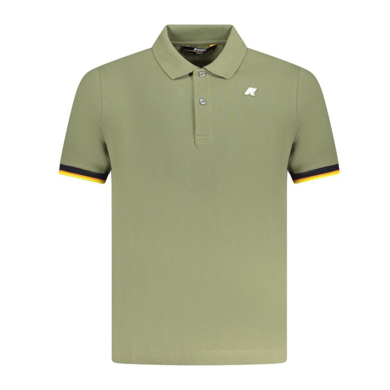 Мъжка поло тениска с къс ръкав k-way, зелена K WAY K1125BWVINCENTPIQUE_VEV15