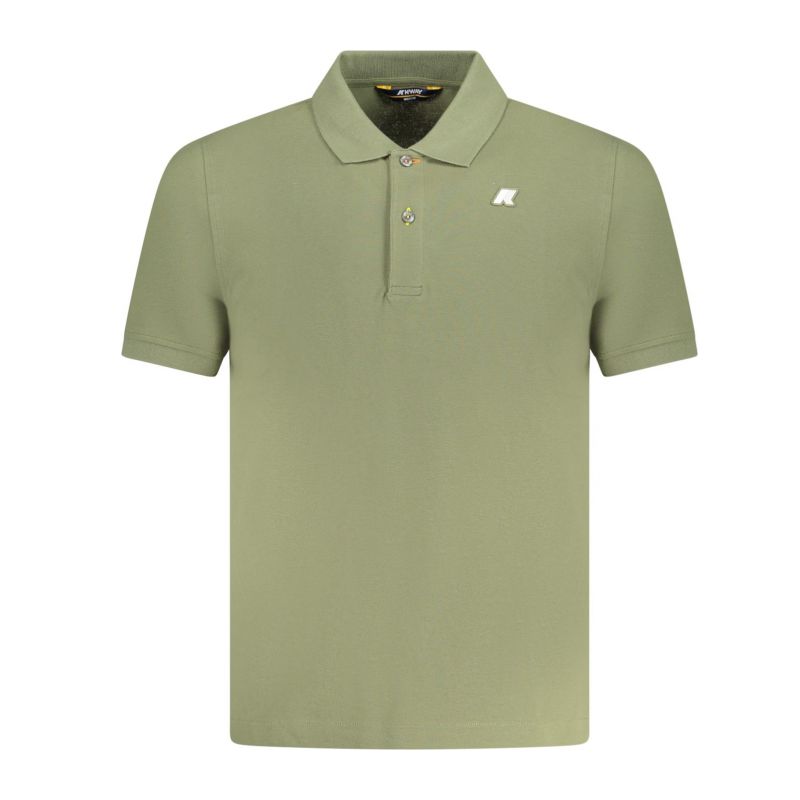 Мъжка поло тениска с къс ръкав k-way, зелена K WAY K1125CWVINNIEPIQUE_VEV15