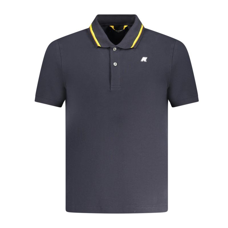 Мъжка поло тениска с къс ръкав k-way, синя K WAY K1125DWJUDPIQUE_BLK89