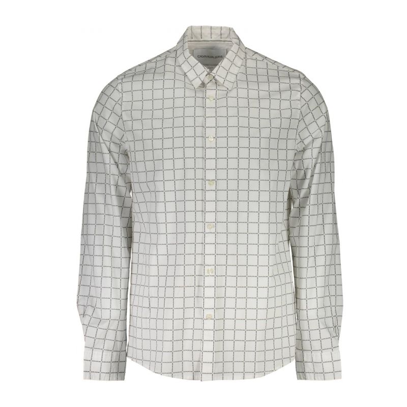Мъжка риза CALVIN KLEIN J30J315662_BIANCO_YAF