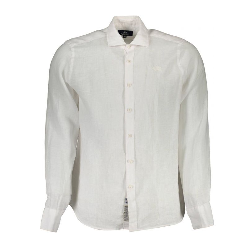 Мъжка риза LA MARTINA XMC005-TL319_BIANCO_00001