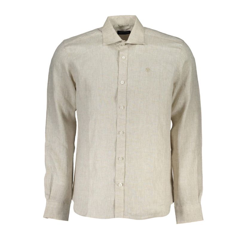 Мъжка риза с дълъг ръкав , бежова NORTH SAILS 664114000_644F6A7_BEIGE0910