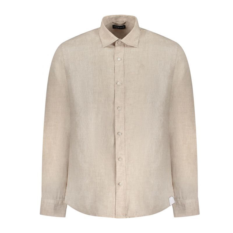 Мъжка риза с дълъг ръкав , бежова NORTH SAILS 664368000_BE0120