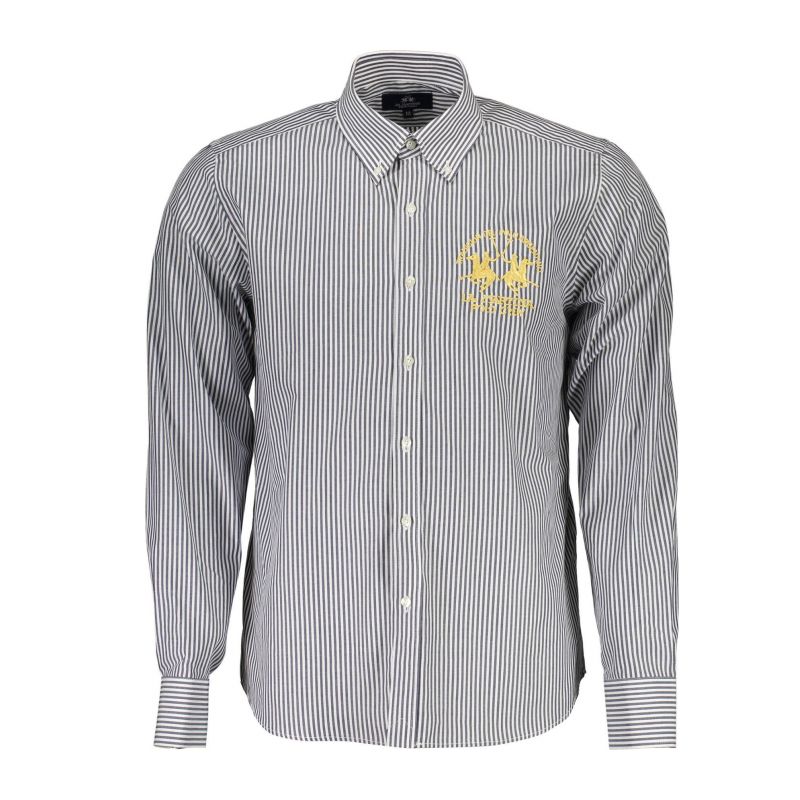 Мъжка риза с дълъг ръкав , синя LA MARTINA XMC007PP340_D656FED_BLUS7001