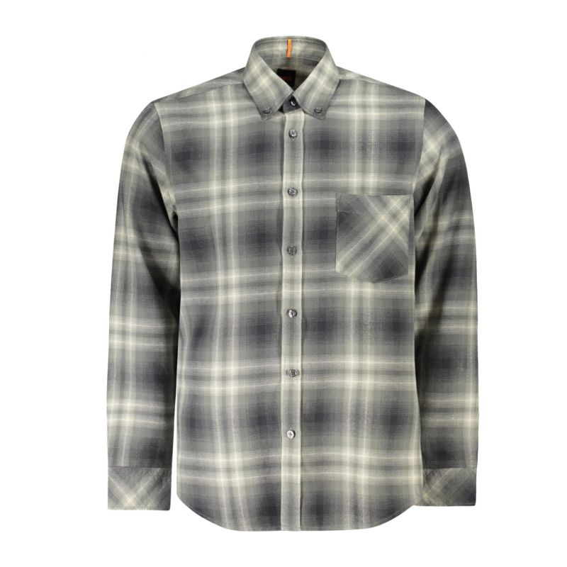 Мъжка риза с дълъг ръкав hugo зелена BOSS 50524875RICKERT_VE076