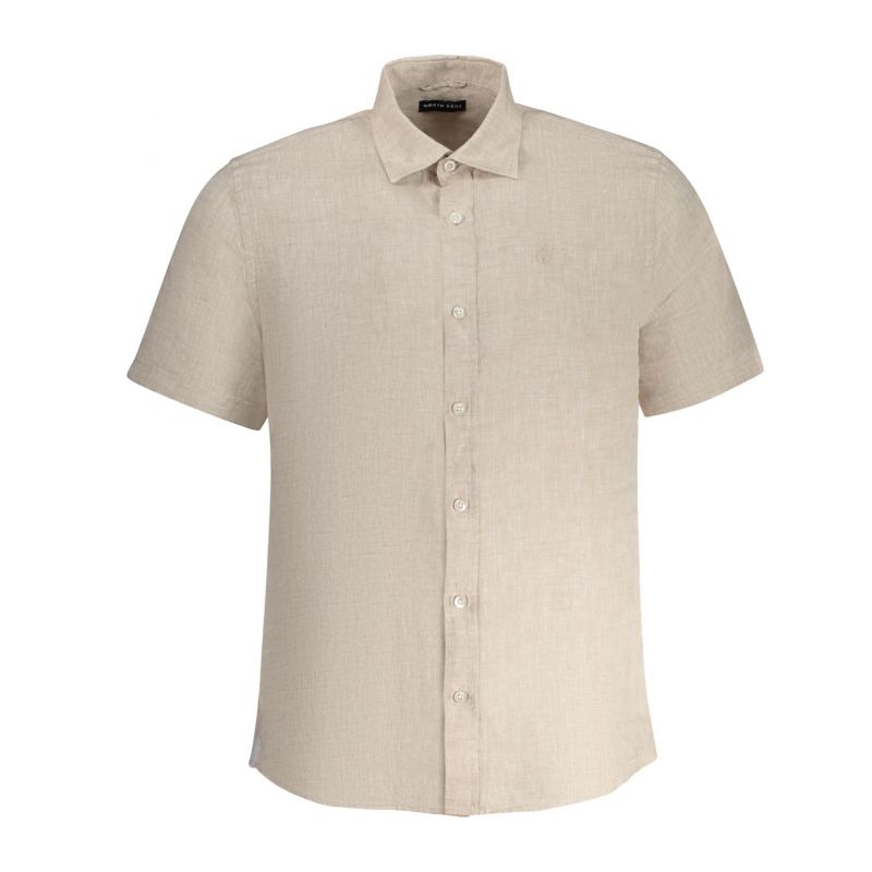 Мъжка риза с къс ръкав , бежова NORTH SAILS 664370000_BE0120
