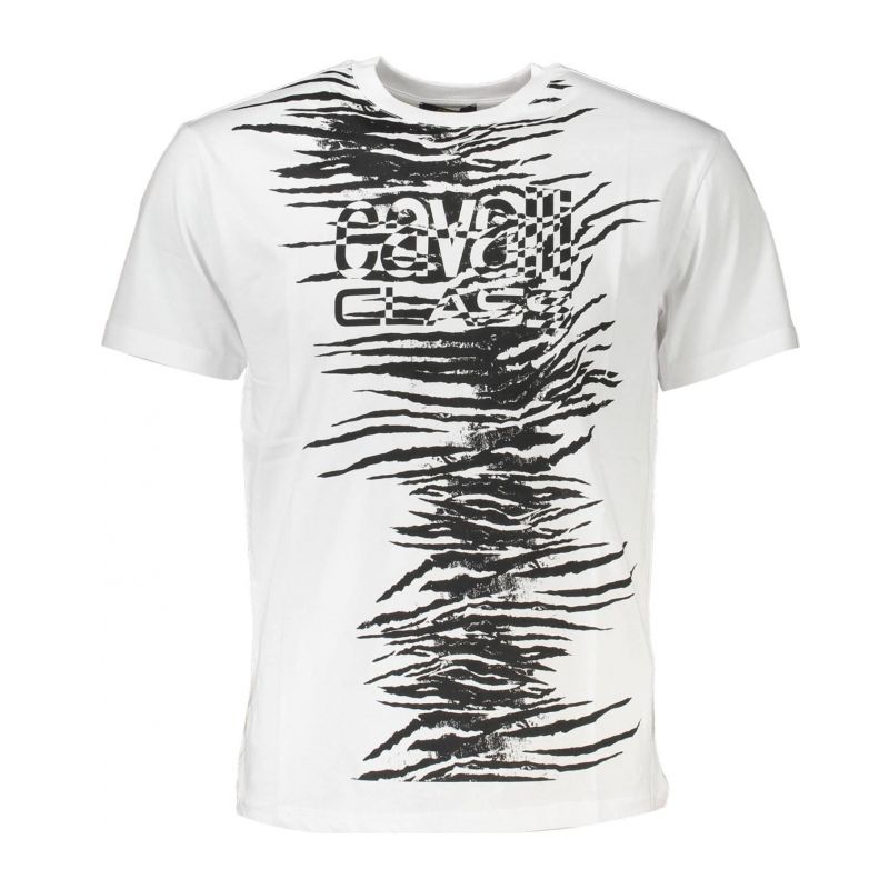 Мъжка тениска CAVALLI CLASS QXT60I-JD060_BIANCO_00053