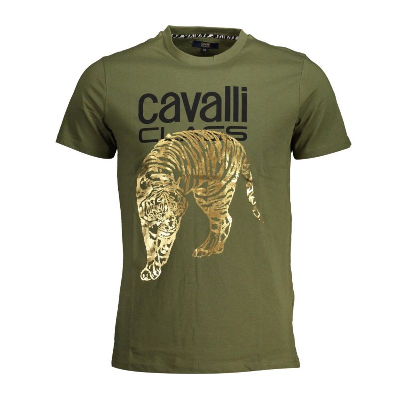 Мъжка тениска CAVALLI CLASS QXT061I-JD060_VERDE_04050