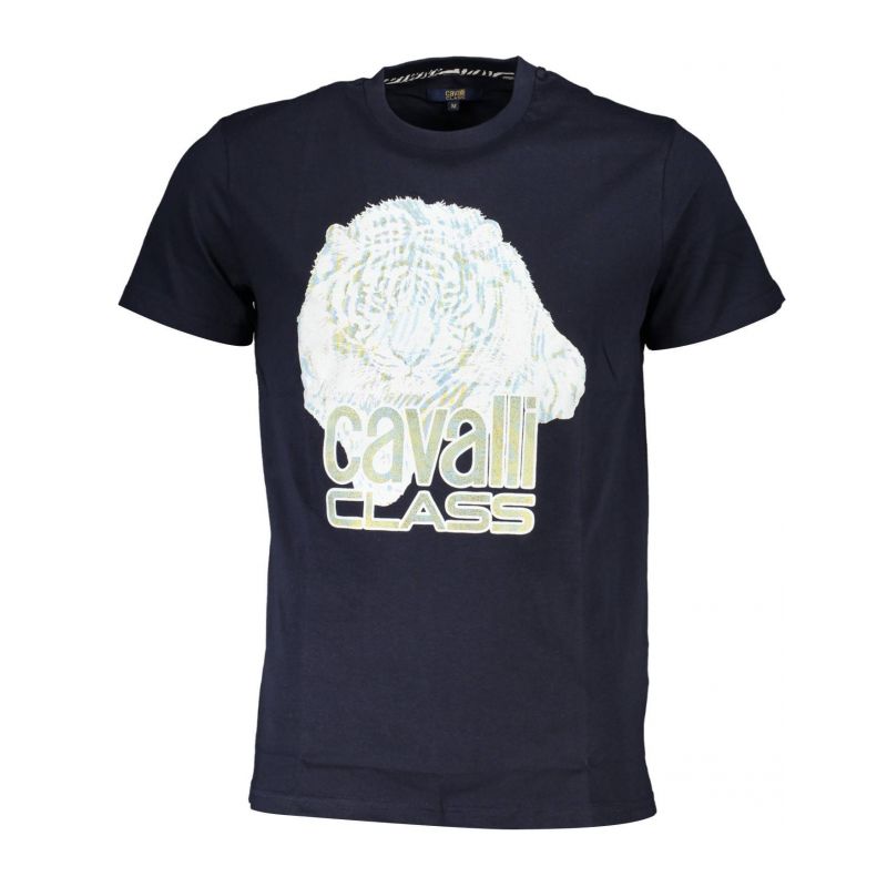 Мъжка тениска CAVALLI CLASS QXT61W-JD060_BLU_04926