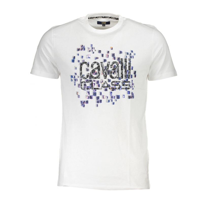 Мъжка тениска CAVALLI CLASS QXT61UJD060_380FADD_BIANCO0005