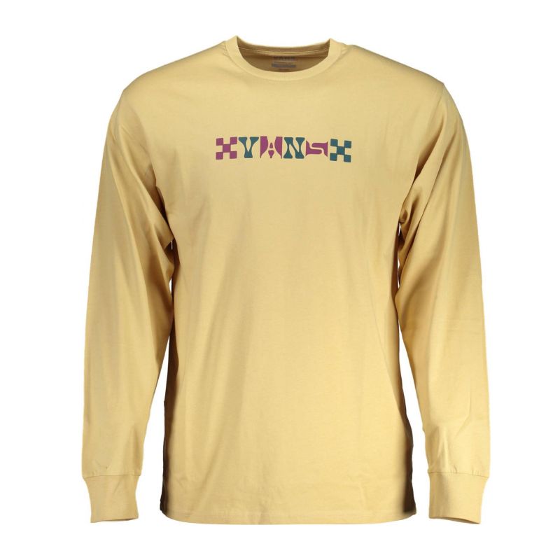 Мъжка тениска с дълъг ръкав , бежова VANS VN0000GP_E5A52A9_BEIGEYUU