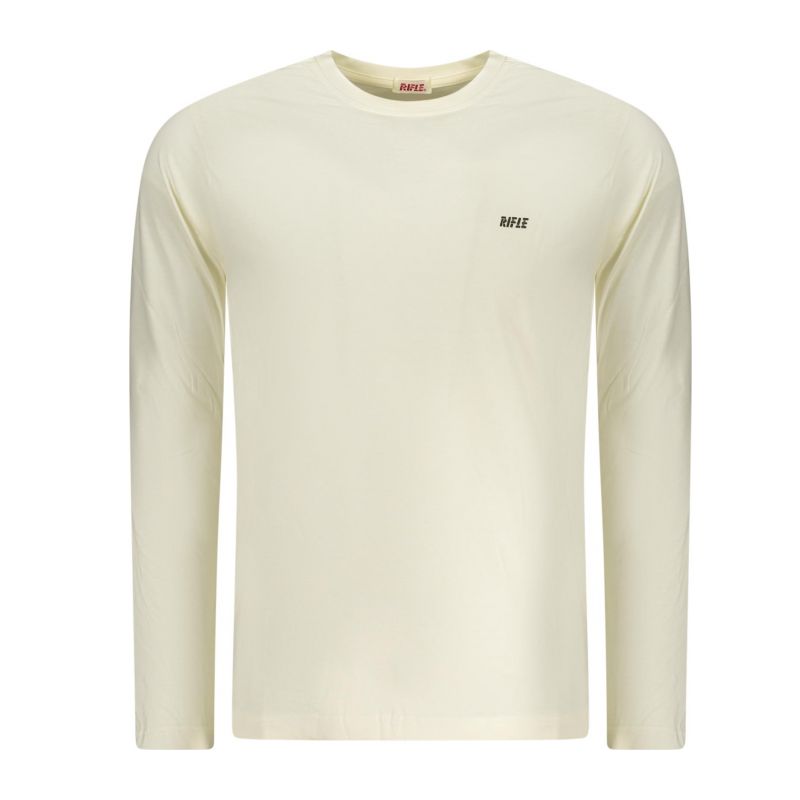 Мъжка тениска с дълъг ръкав , бяла RIFLE RFT399_BIBIANCO