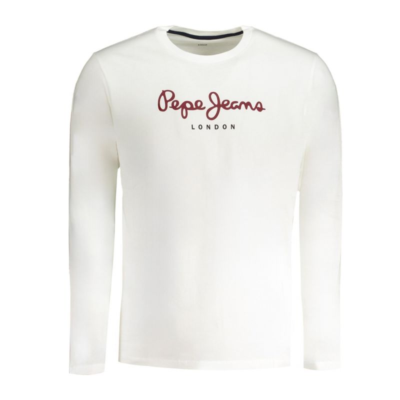 Мъжка тениска с дълъг ръкав , бяла PEPE JEANS PM508209EGGOLONG_BI800