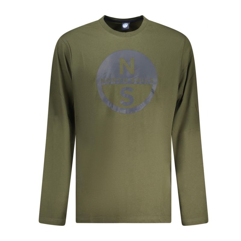 Мъжка тениска с дълъг ръкав , зелена NORTH SAILS 693008000_VE0437