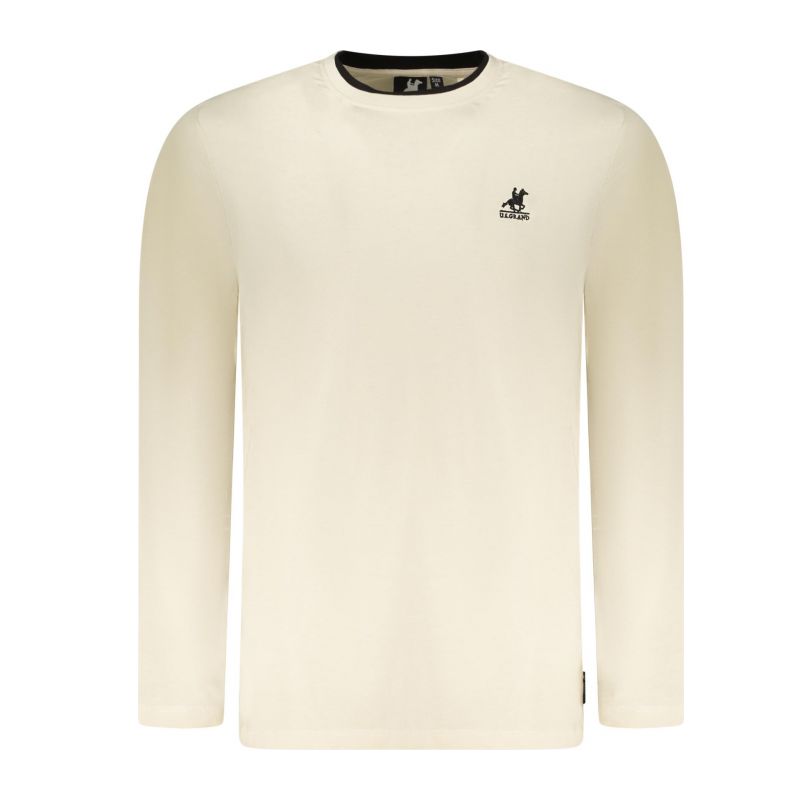 Мъжка тениска с дълъг ръкав us grand, бежова U.S. GRAND AU02843ABNER_BEA0952