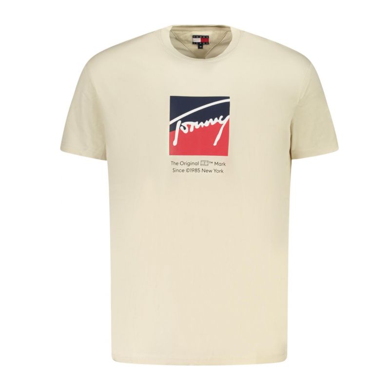 Мъжка тениска с къс ръкав , бежова TOMMY HILFIGER DM0DM21940_BEACH