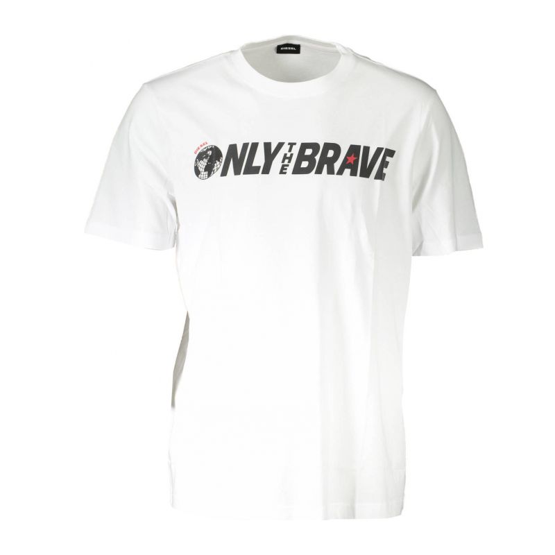 Мъжка тениска с къс ръкав , бяла DIESEL SD92T-JUST_111B56D_BIANCO100