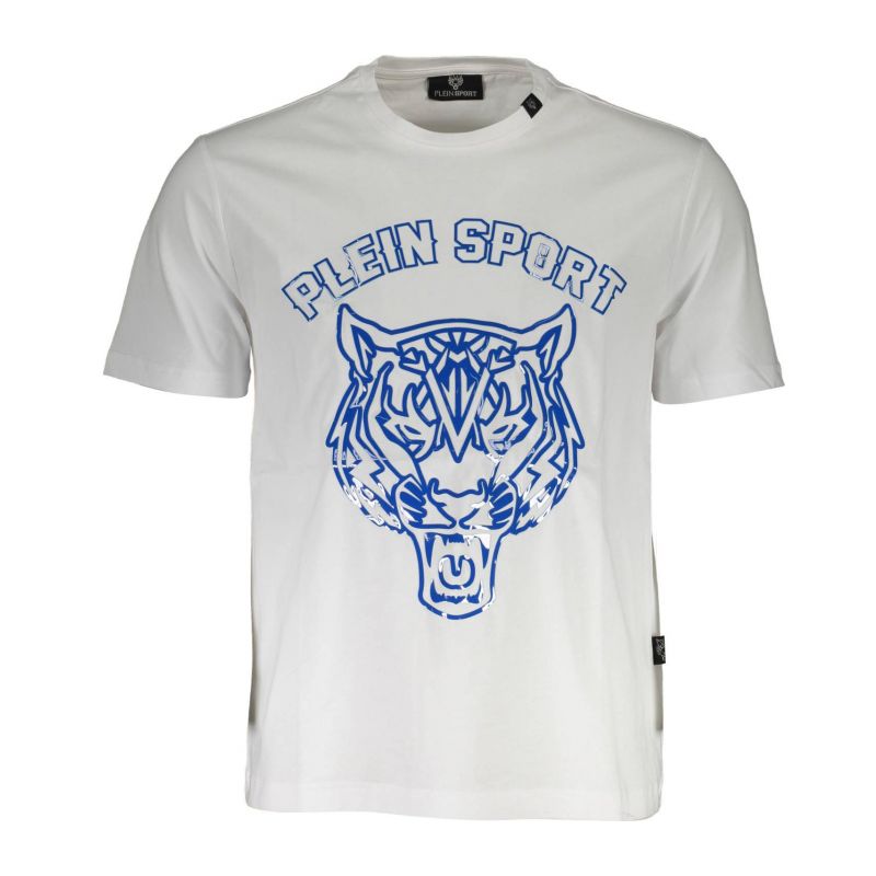 Мъжка тениска с къс ръкав , бяла PLEIN SPORT TIPS113_7E37A48_BIANCO01WH