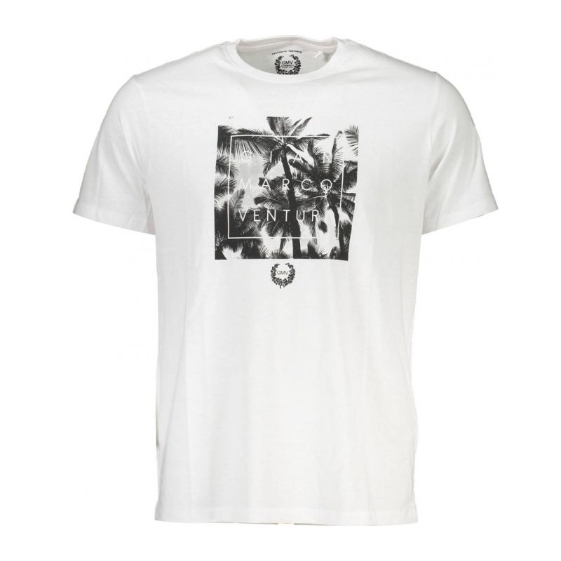 Мъжка тениска с къс ръкав , бяла GIAN MARCO VENTURI AU00787LIVIO_23C00D3_BIANCOWHIT