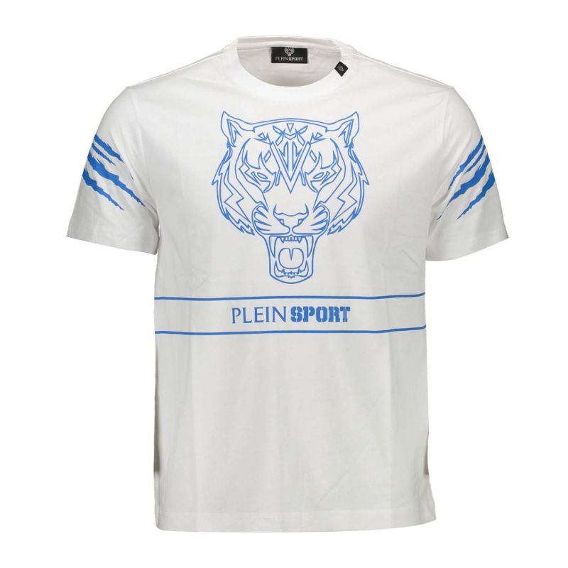 Мъжка тениска с къс ръкав , бяла PLEIN SPORT TIPS102_26D1FFB_BIANCO01WH