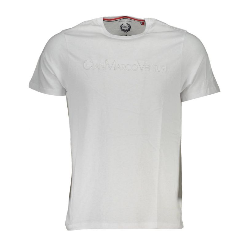 Мъжка тениска с къс ръкав , бяла GIAN MARCO VENTURI AU00665PCALIMERO_3DA24D5_BIANCOWHIT