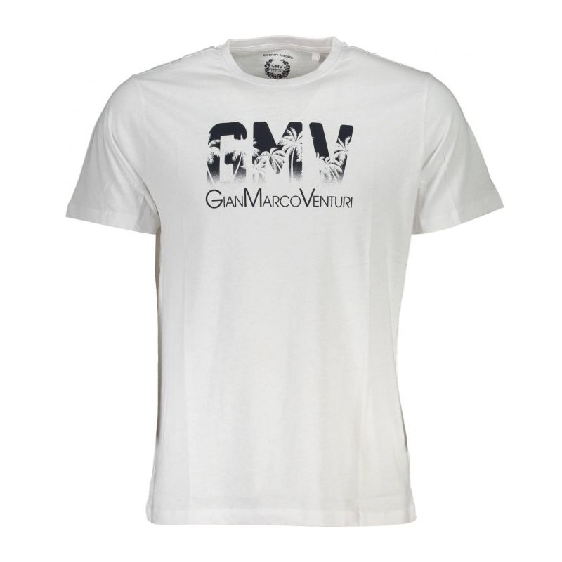 Мъжка тениска с къс ръкав , бяла GIAN MARCO VENTURI AU00786ITALO_B90636F_BIANCOWHIT