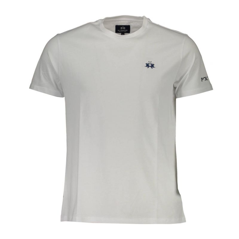 Мъжка тениска с къс ръкав , бяла LA MARTINA XMR006JS206_FEB0166_BIANCO0000