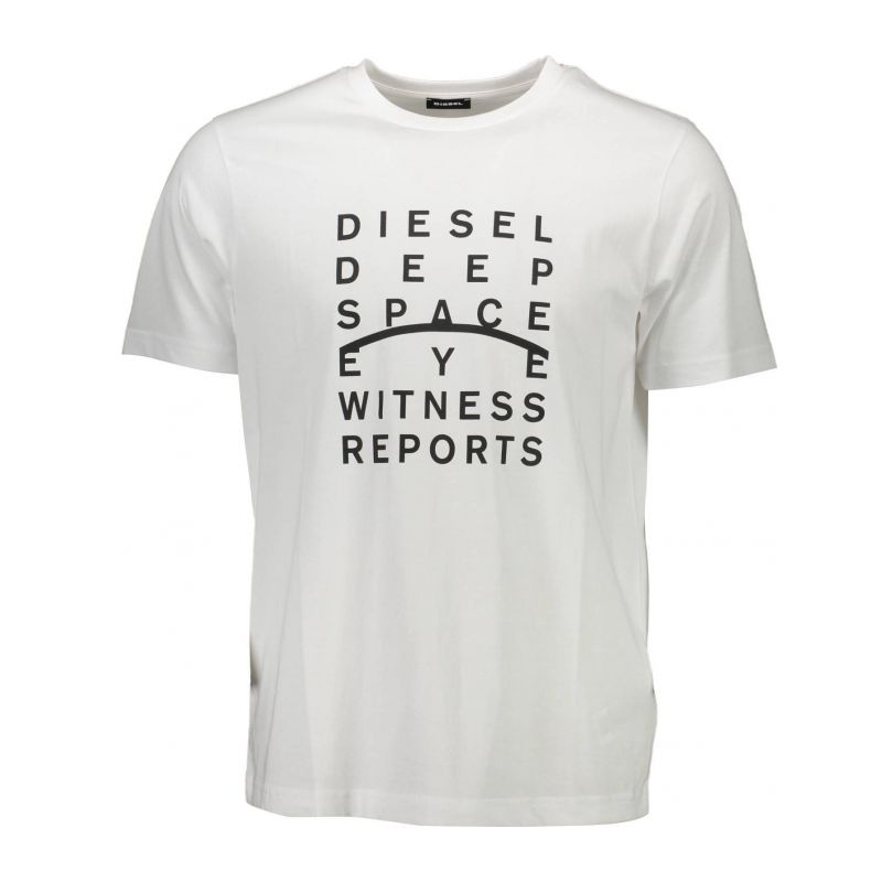 Мъжка тениска с къс ръкав , бяла DIESEL S4ELT-JUST_15FA009_BIANCO100