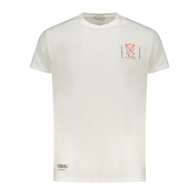 Мъжка тениска с къс ръкав , бяла ICEBERG ICE25MTS02_BIWHITE