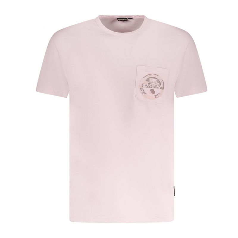 Мъжка тениска с къс ръкав , розова NAPAPIJRI NP0A4H7LSHUILCA_RSP85