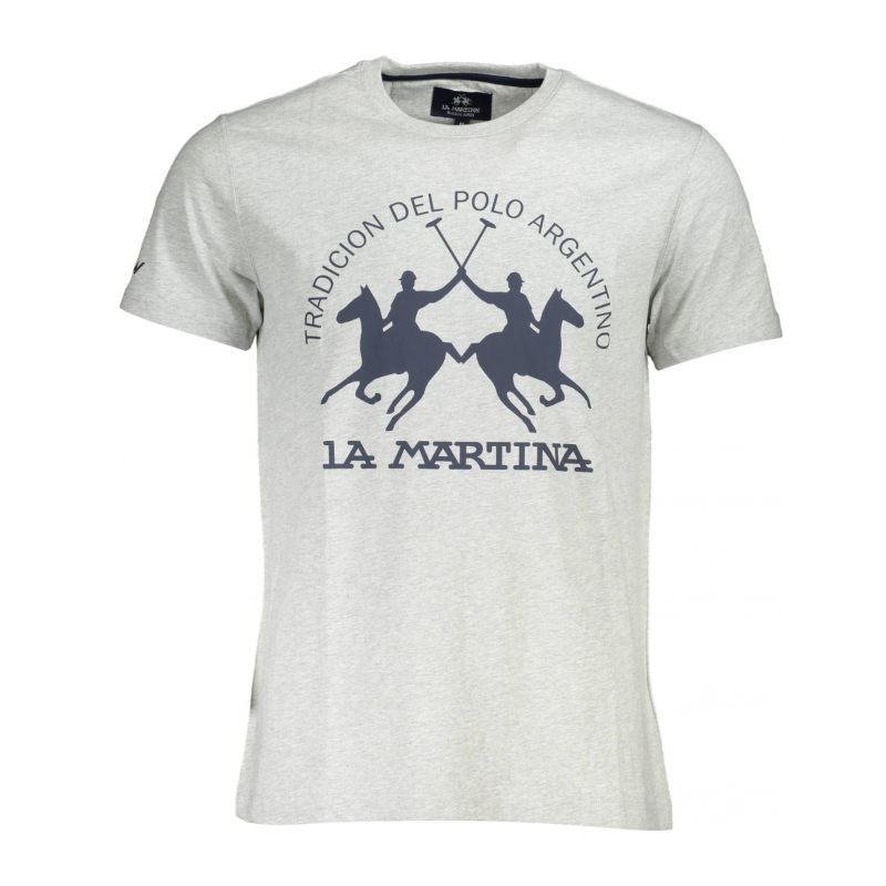Мъжка тениска с къс ръкав , сива LA MARTINA XMR011JS206_243E484_GRIGIO0100