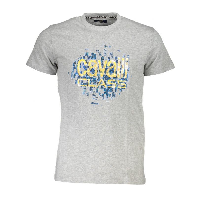 Мъжка тениска с къс ръкав , сива CAVALLI CLASS QXT61XJD060_3FC7E28_GRIGIO0496