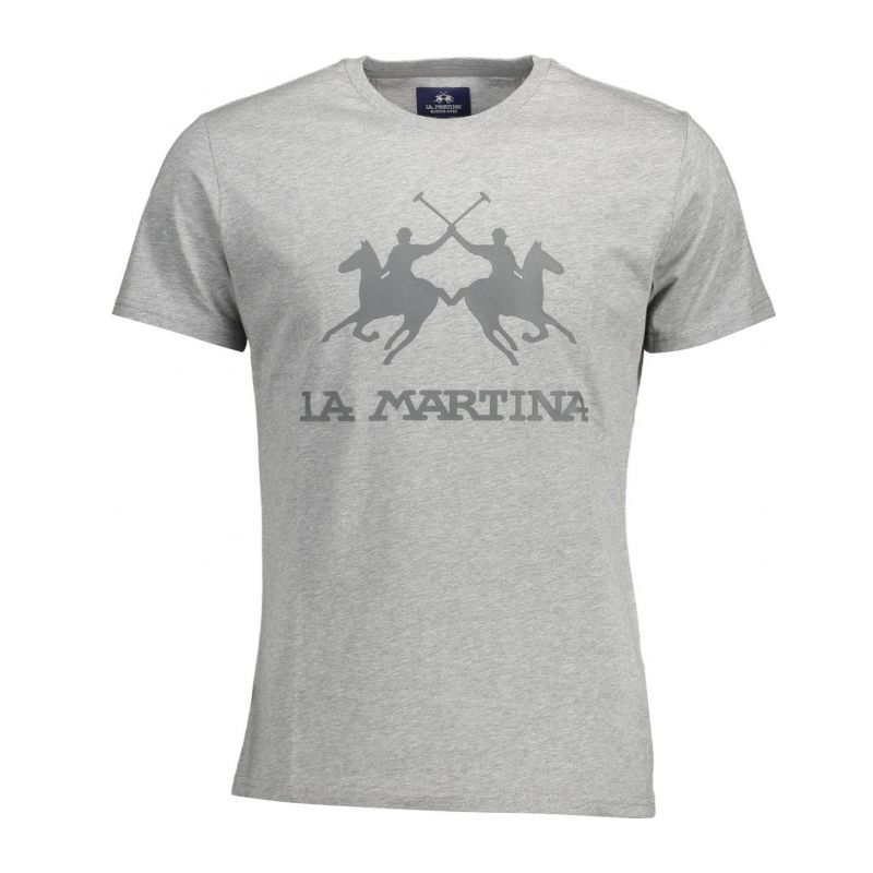 Мъжка тениска с къс ръкав , сива LA MARTINA CCMR05JS206_236796E_GRIGIO0100