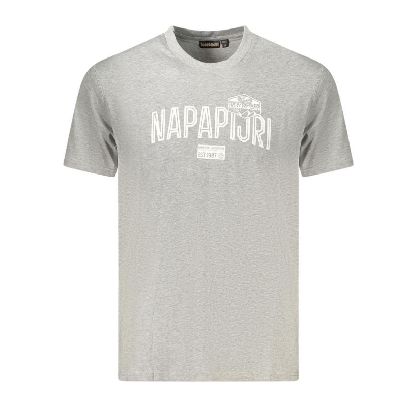 Мъжка тениска с къс ръкав , сива NAPAPIJRI NP0A88UASFUNESS_GR160