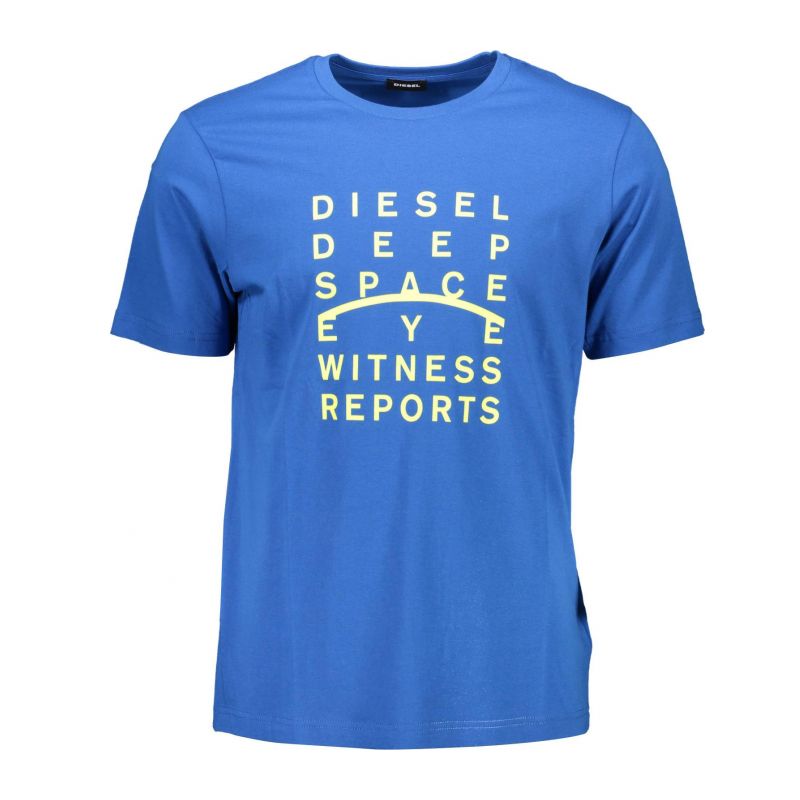 Мъжка тениска с къс ръкав , синя DIESEL S4ELT-JUST_2B12585_BLU8II