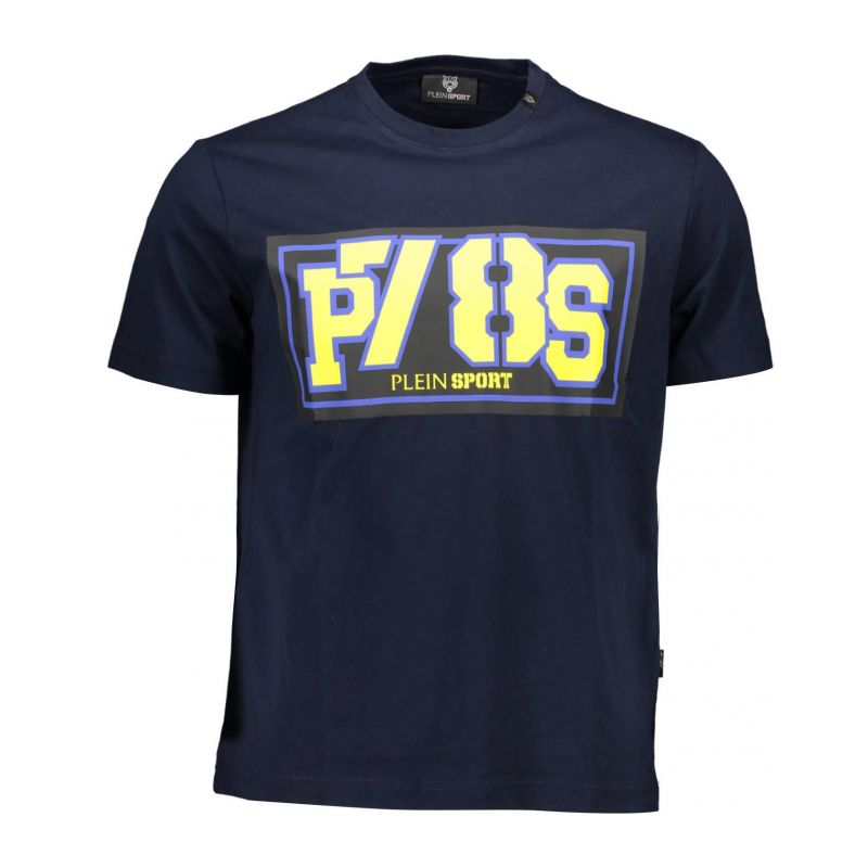 Мъжка тениска с къс ръкав , синя PLEIN SPORT TIPS116_32DA2CA_BLU85NAVY