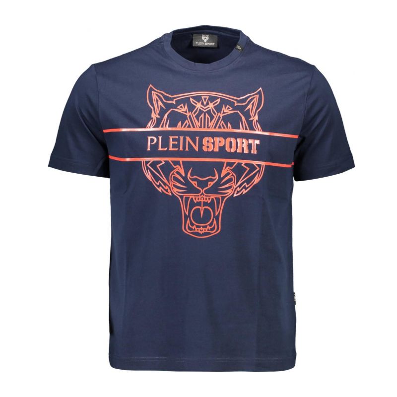 Мъжка тениска с къс ръкав , синя PLEIN SPORT TIPS112_7E4FEDB_BLU85NAVY