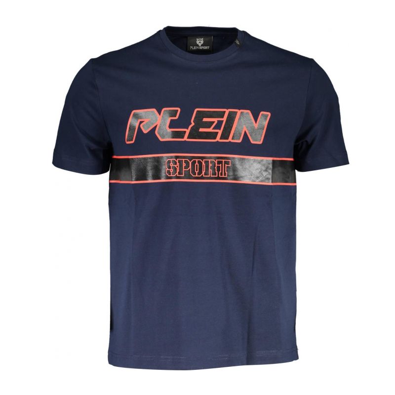 Мъжка тениска с къс ръкав , синя PLEIN SPORT TIPS105_6C15E31_BLU85NAVY