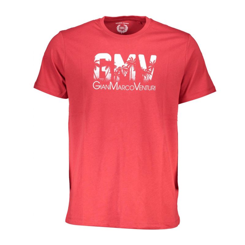 Мъжка тениска с къс ръкав , червена GIAN MARCO VENTURI AU00786ITALO_92AA777_ROSSORED