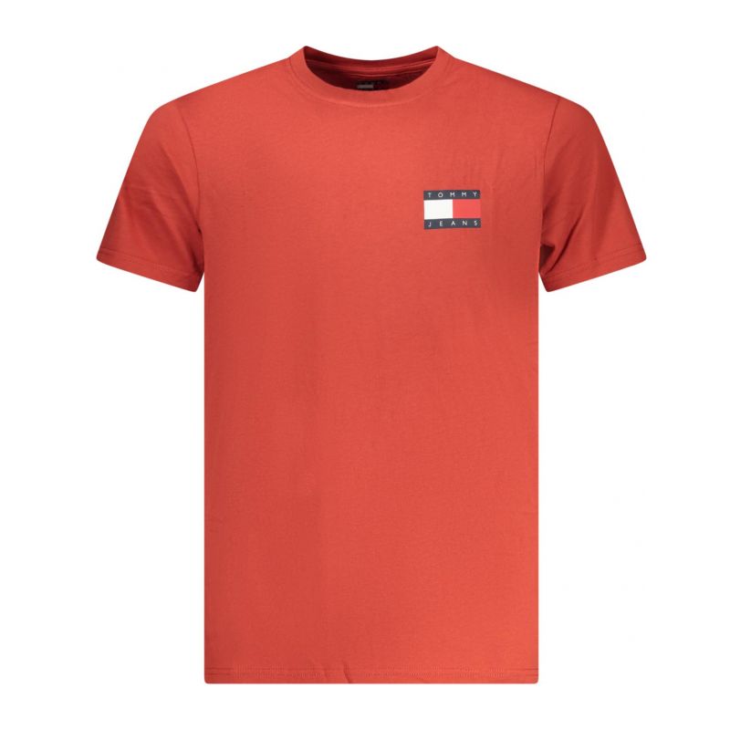 Мъжка тениска с къс ръкав , червена TOMMY HILFIGER DM0DM20740_ROXL0