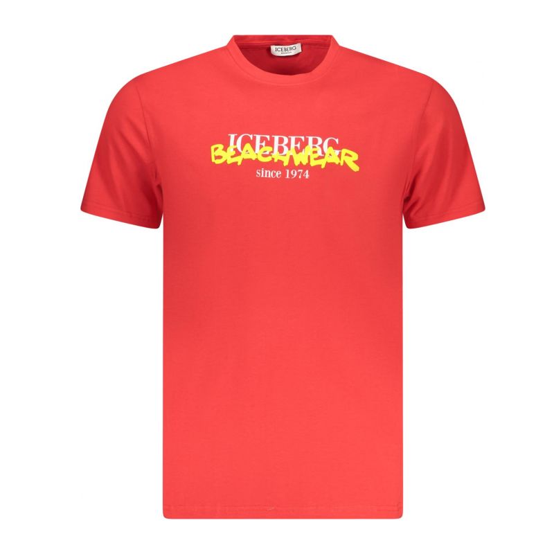 Мъжка тениска с къс ръкав , червена ICEBERG ICE3MTS01_RORED