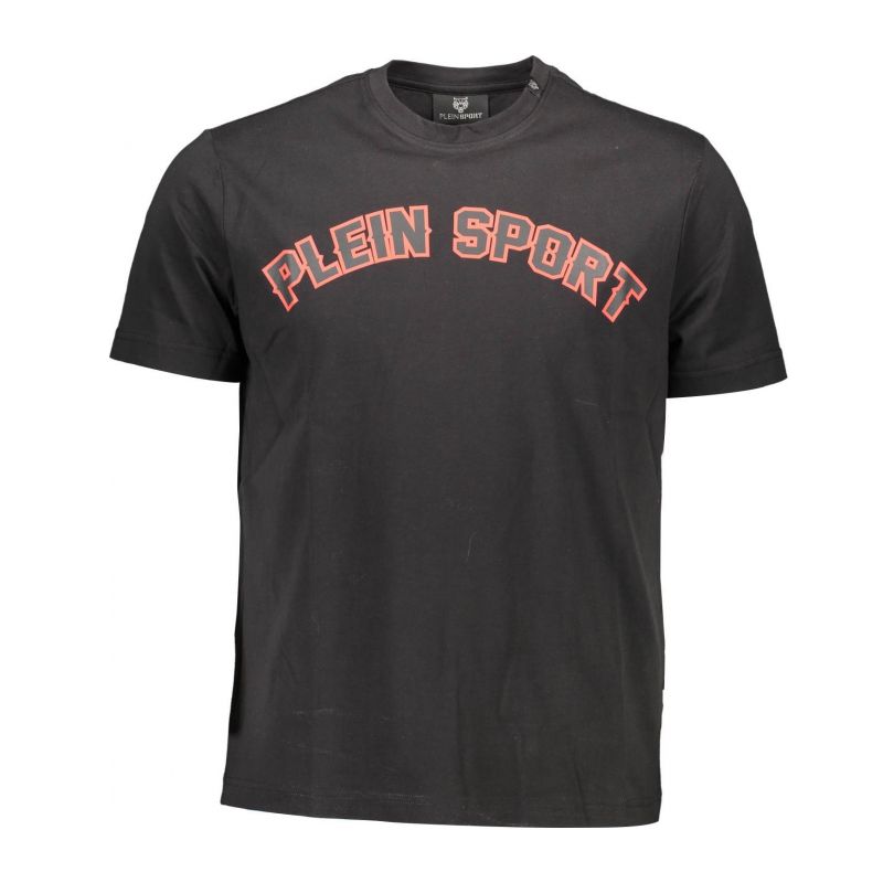 Мъжка тениска с къс ръкав , черна PLEIN SPORT TIPS117_32CBABF_NERO99BLAC