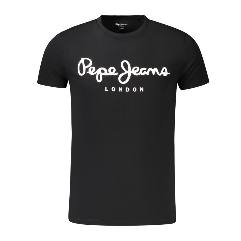 Мъжка тениска с къс ръкав , черна PEPE JEANS PM508210_NE999