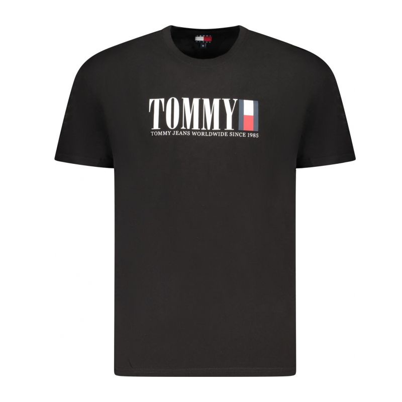 Мъжка тениска с къс ръкав , черна TOMMY HILFIGER DM0DM21941_NEBDS