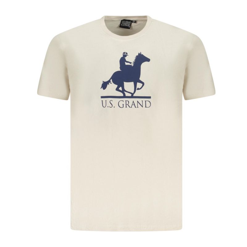 Мъжка тениска с къс ръкав us grand, бежова U.S. GRAND AU02646_BE17SABB