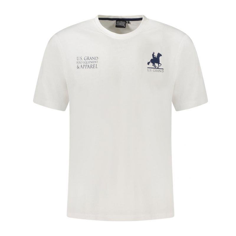 Мъжка тениска с къс ръкав us grand, бяла U.S. GRAND AU02651_BI6BIANCO